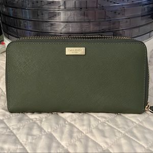 Kate Spade Olive Green Continental Wallet